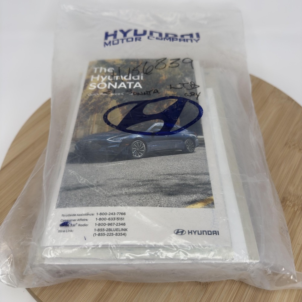 Hyundai Sonata 2021 Owners Manual Set OEM Handbook Warranty BlueLink Case Guide
